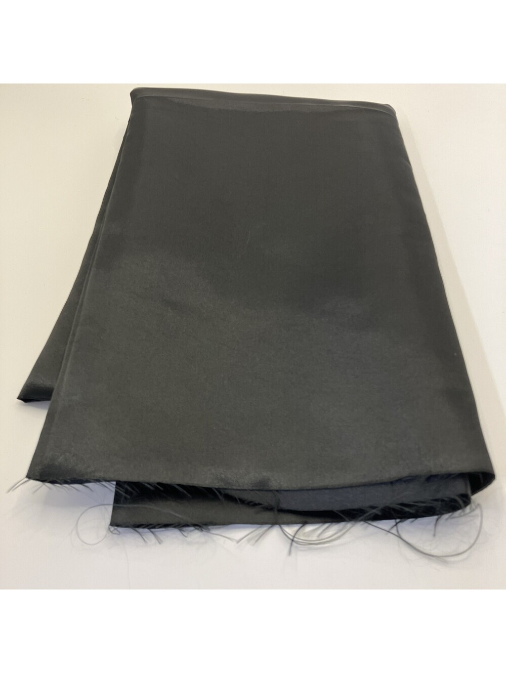 Black Polyester Fabric For Sewing And Crafts Shiny 46x60